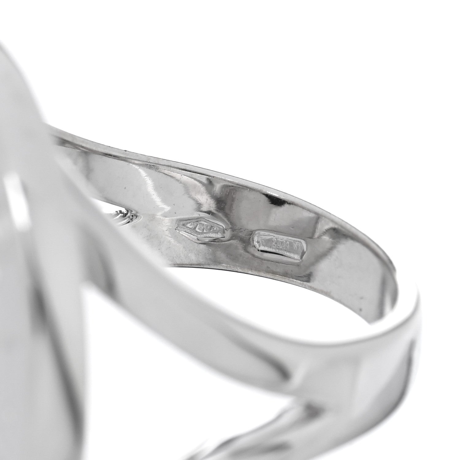 Bulgari 18K White Gold Black Onyx Bvlgari Bvlgari Ring 51 5.75 4 of 4