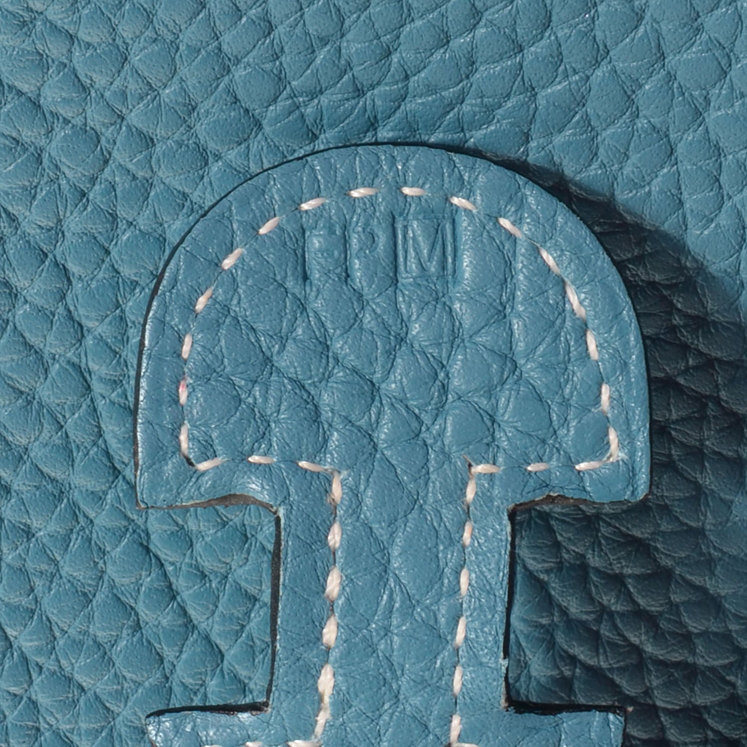 Hermes Taurillon Clemence Evelyne III PM Blue Jean 8 of 8