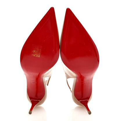 Christian Louboutin Patent Hot Chick Slingback 70 Pumps 36.5 Nude 5 of 9