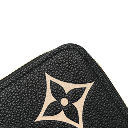 Louis Vuitton Empreinte Monogram Giant Zippy Wallet Black Beige 12 of 14