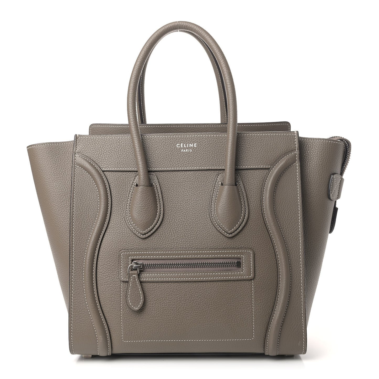 Drummed Calfskin Micro Luggage Souris