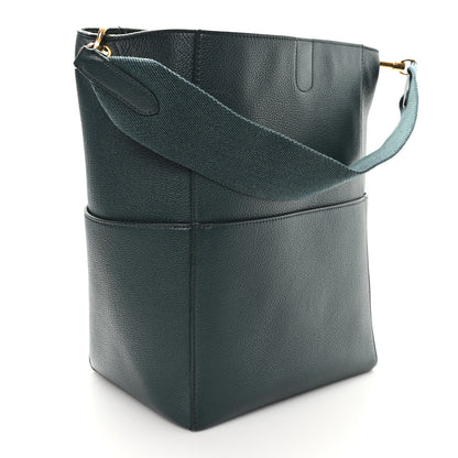Celine Soft Grained Calfskin Sangle Bucket Bag Amazone 3 of 11