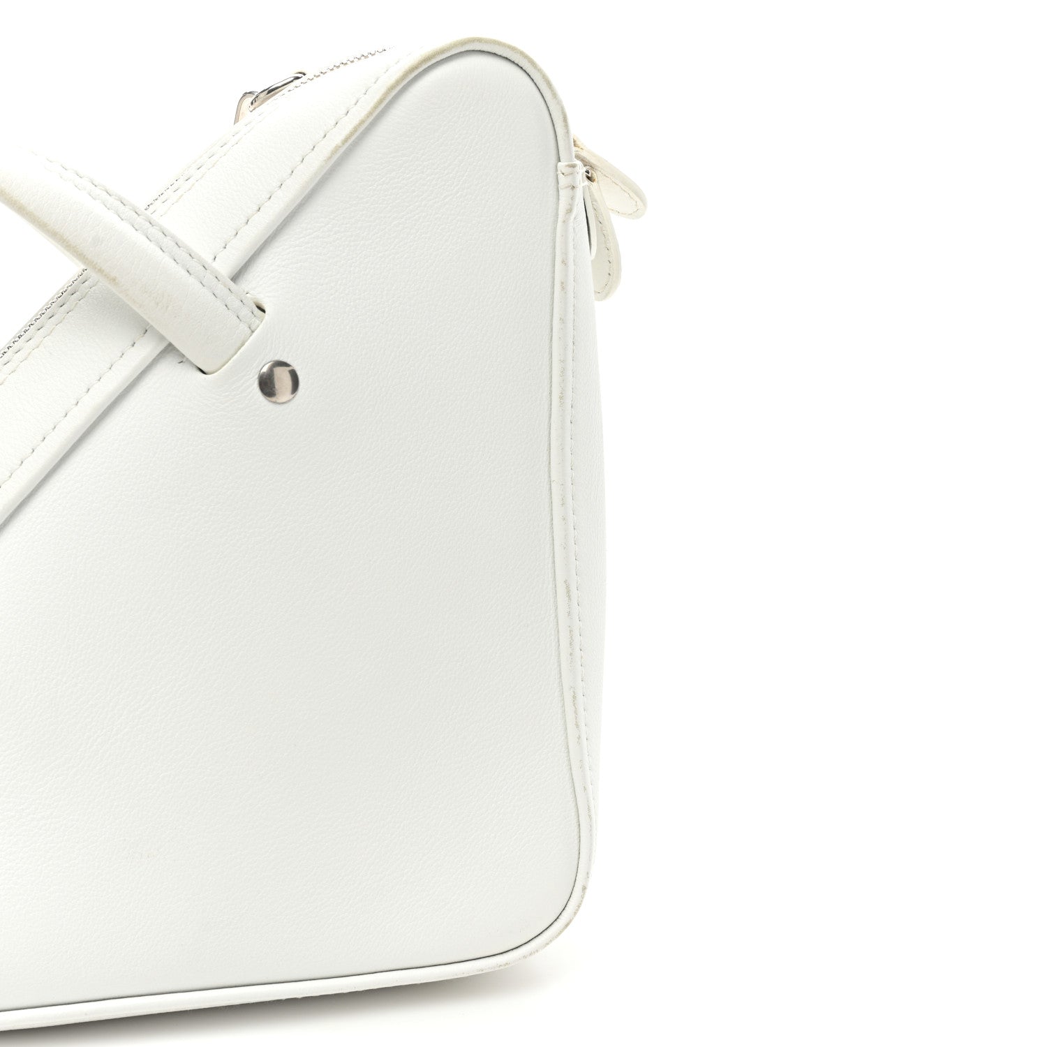 Balenciaga Calfskin XS Triangle Chain Duffle White 15 of 15