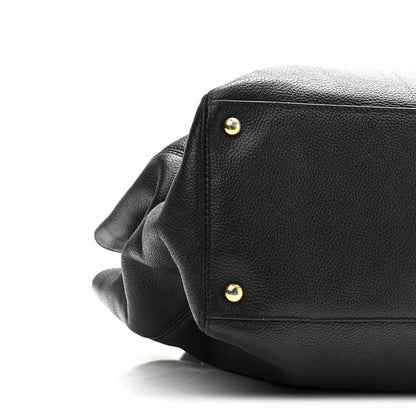 Chanel Calfskin Cerf Executive Shopper Tote Black 9 of 10