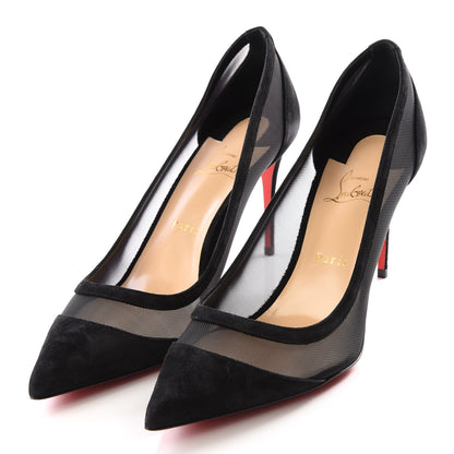 Christian Louboutin Veau Velours Rete Galativi 85 Pumps 41.5 Black 2 of 8