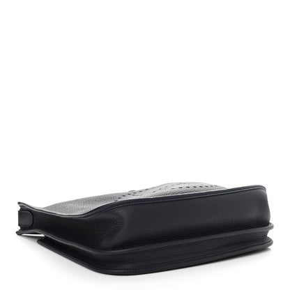 Hermes Taurillon Clemence Evelyne III PM Bleu Nuit 4 of 10