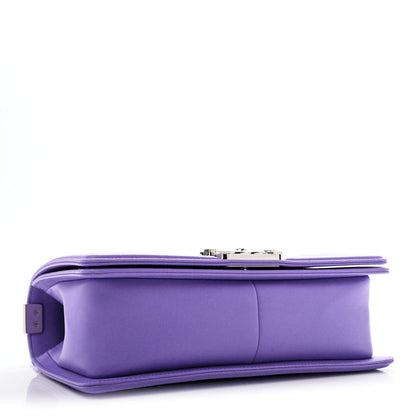 Chanel Calfskin Quilted Medium Boy Flap Purple 4 of 12