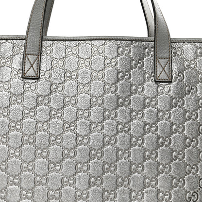 Gucci Guccissima Large Tote Silver 8 of 15