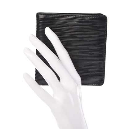 Louis Vuitton Epi 6 Card Billfold Wallet Black 2 of 10