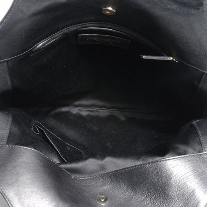 Saint Laurent Calfskin Tribute Tote Black 5 of 7