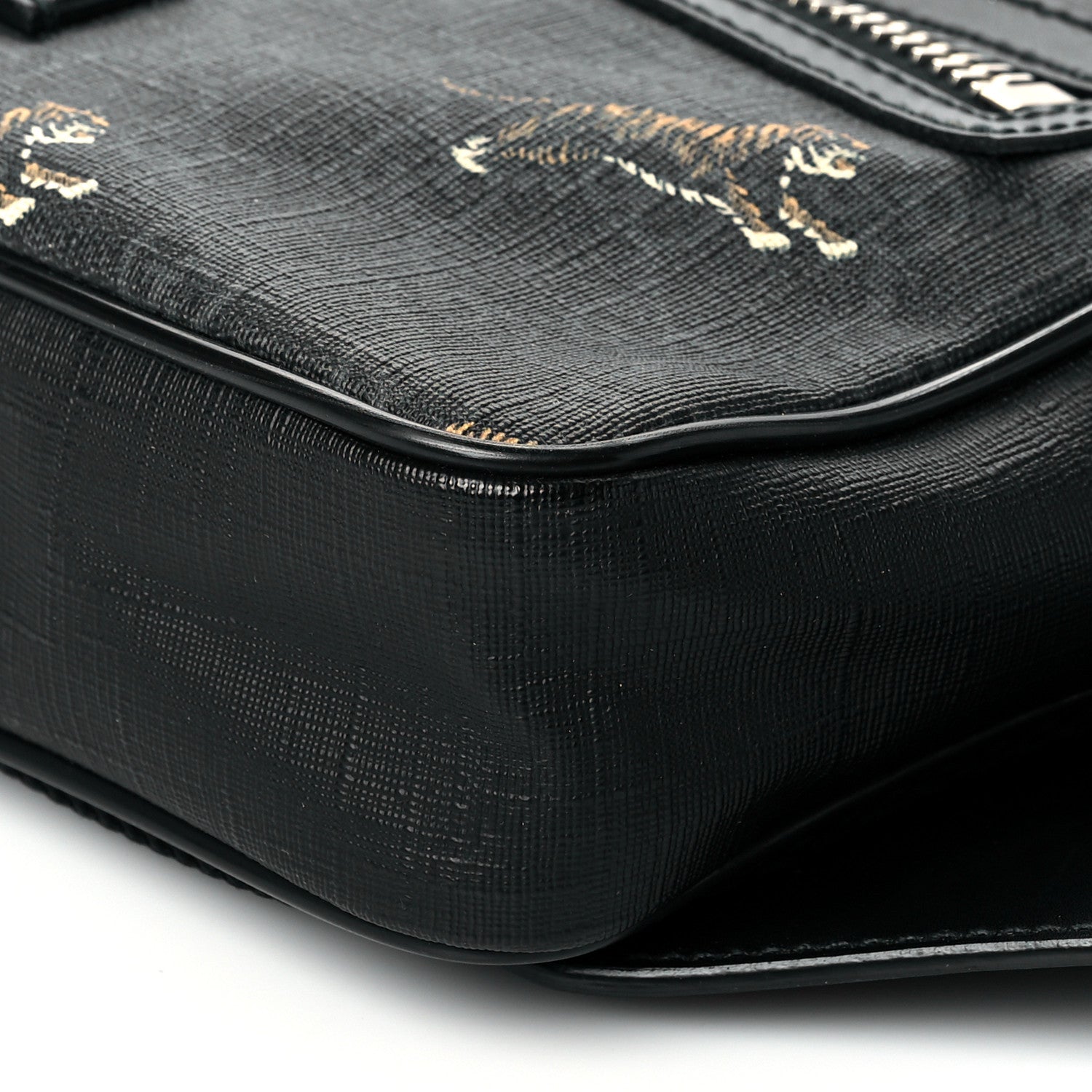 Gucci Soft GG Supreme Monogram Tigers Belt Bag Black Multicolor 9 of 11