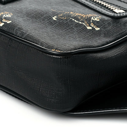 Gucci Soft GG Supreme Monogram Tigers Belt Bag Black Multicolor 9 of 11