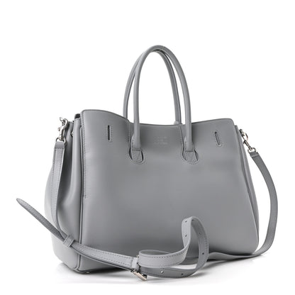 Balenciaga Smooth Calfskin Small Bel Air Carry All Bag Cloud Grey 3 of 9