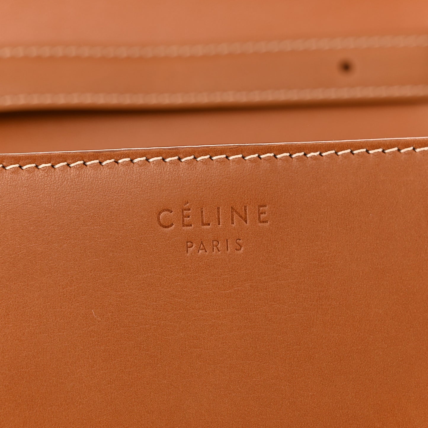 Natural Calfskin Medium Classic Box Flap Bag Tan
