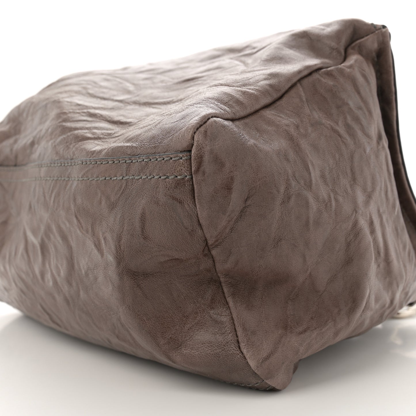 Tumbled Sheepskin Small Pandora Charcoal