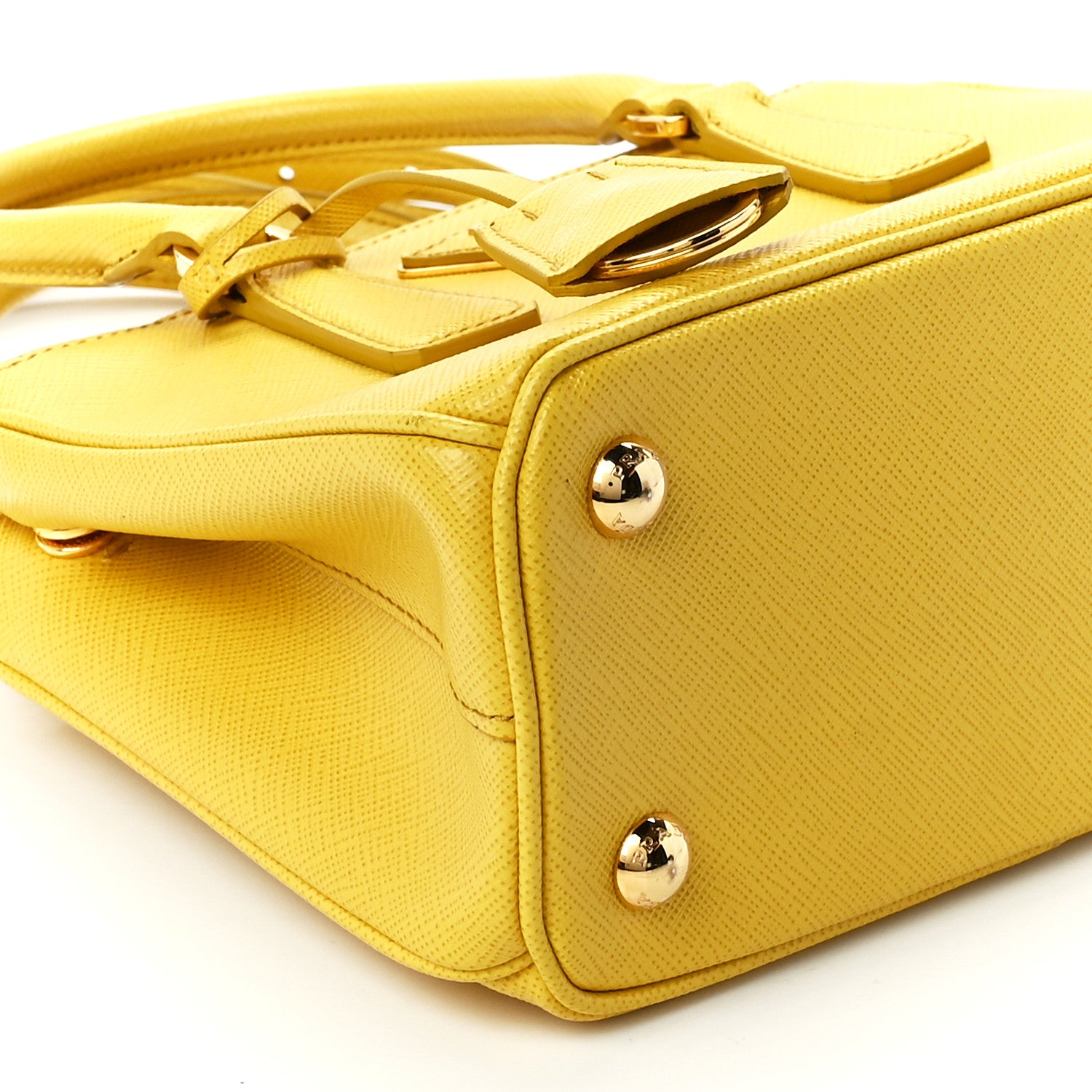 Prada Saffiano Lux Mini Galleria Double Zip Tote Sole 10 of 11