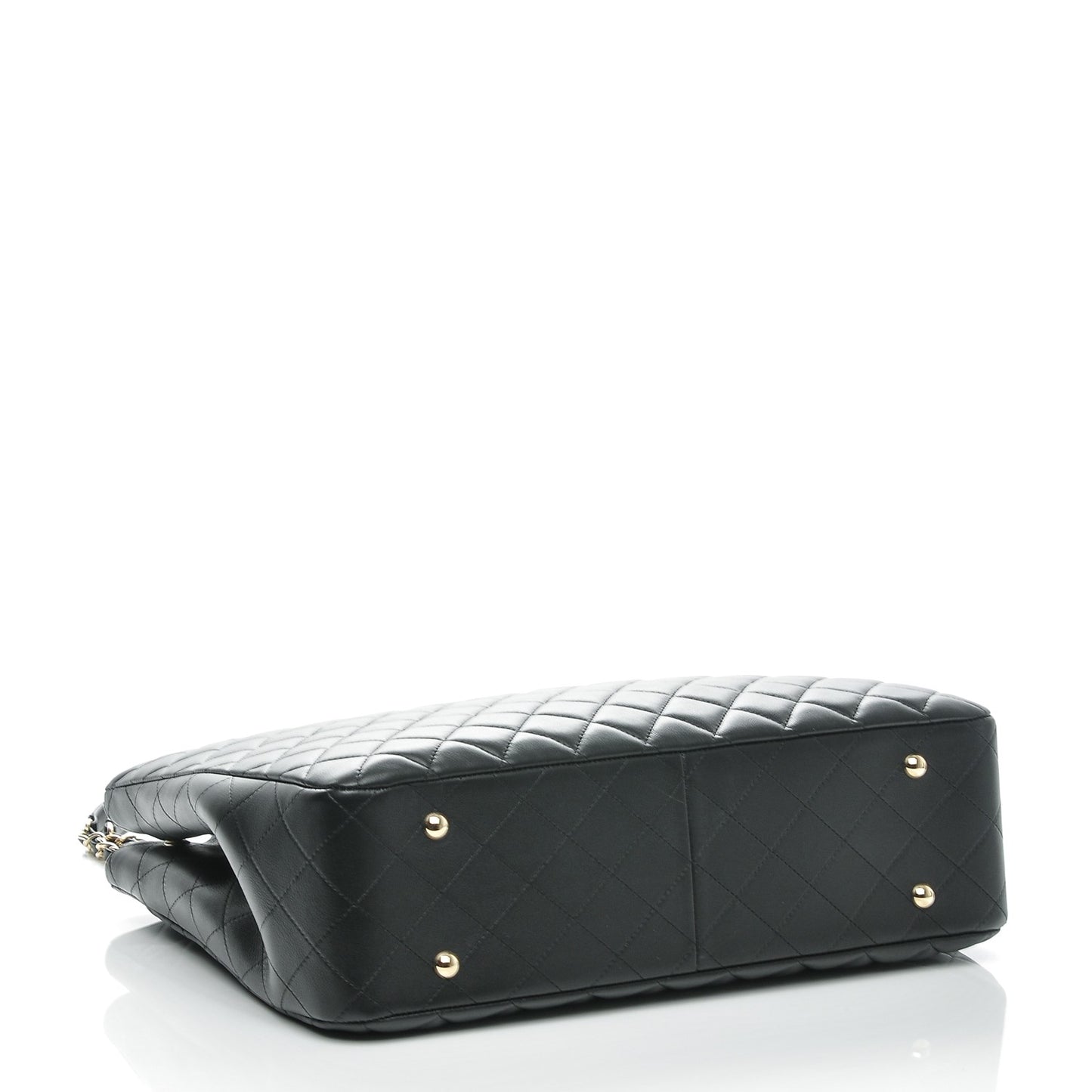Calfskin Quilted Timeless Tote Black