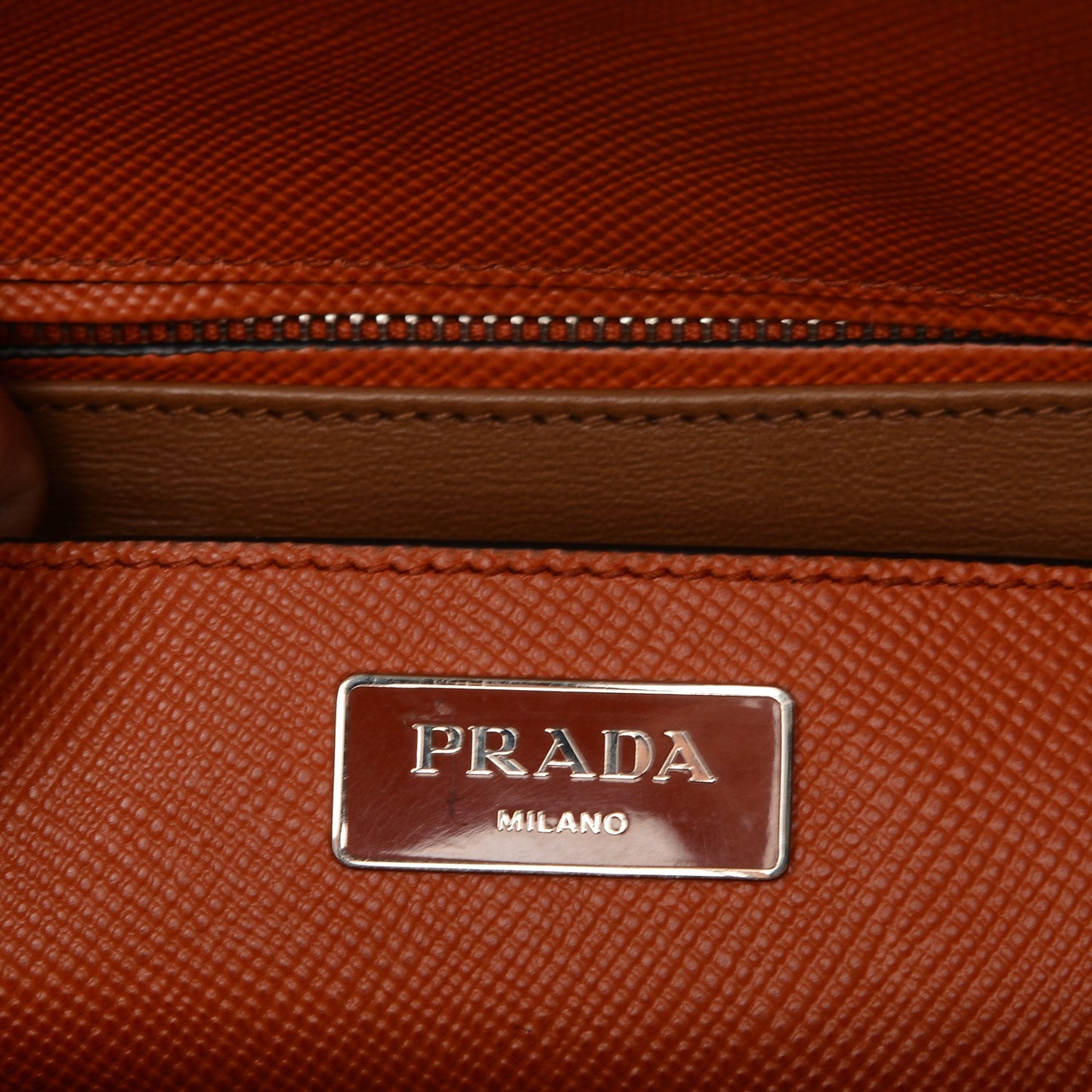 Saffiano Cuir Twin Tote Papaya