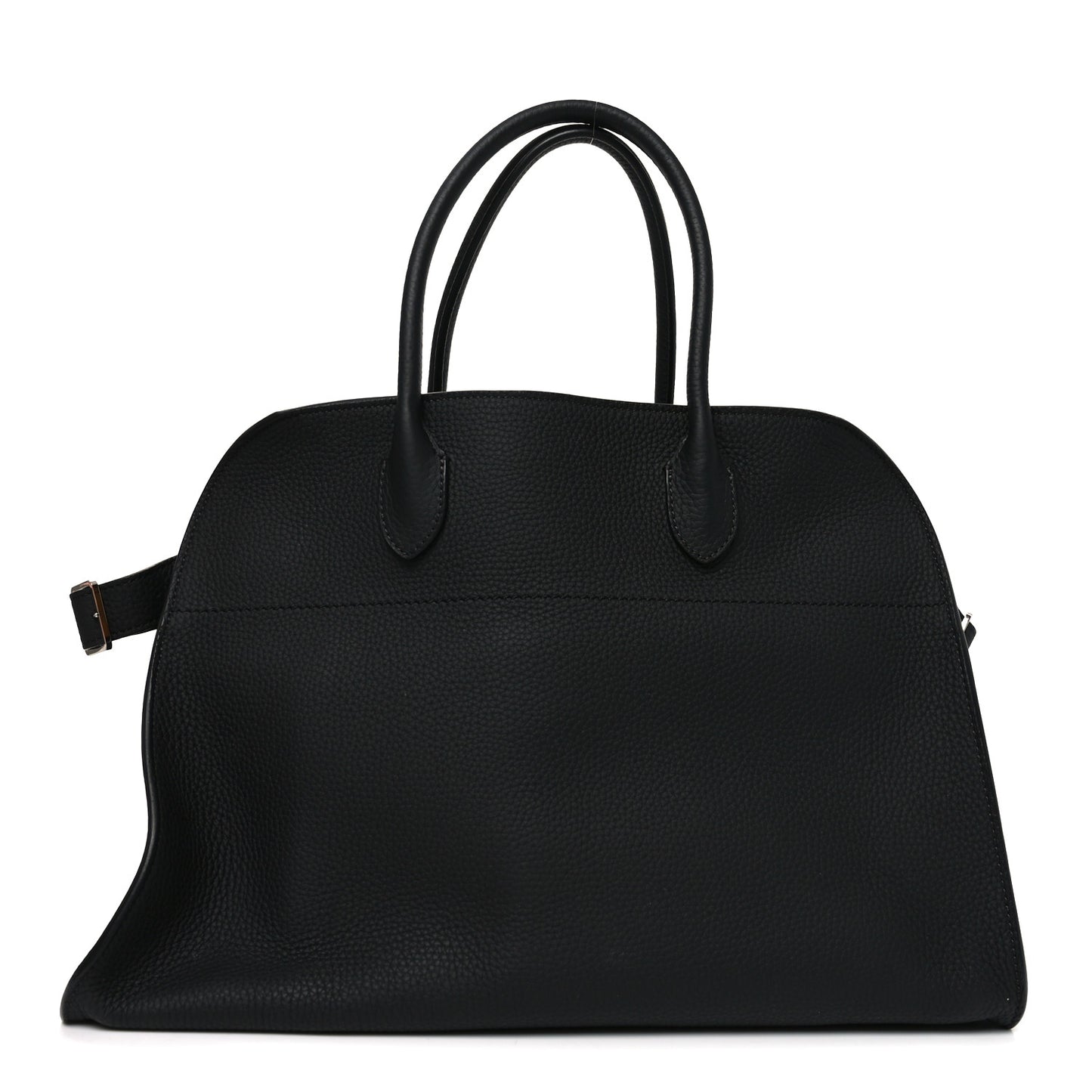 Matte Grained Calfskin Soft Margaux 15 Black