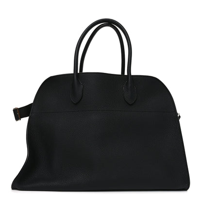 The Row Matte Grained Calfskin Soft Margaux 15 Black 1 of 9
