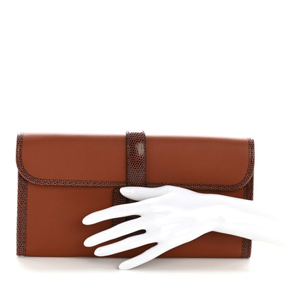 Hermes Swift Lizard Jige Elan Touch 29 Clutch Cuivre 2 of 11