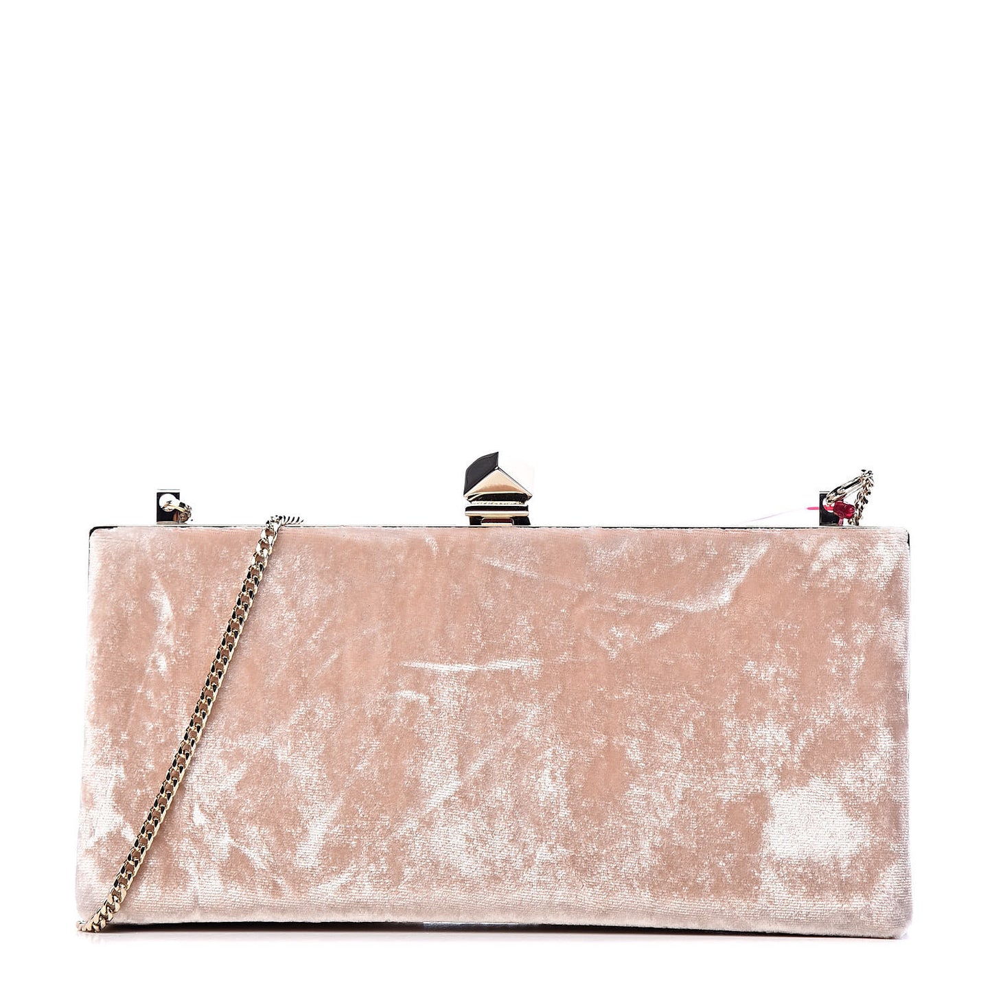 Crushed Velvet Celeste Clutch Pink
