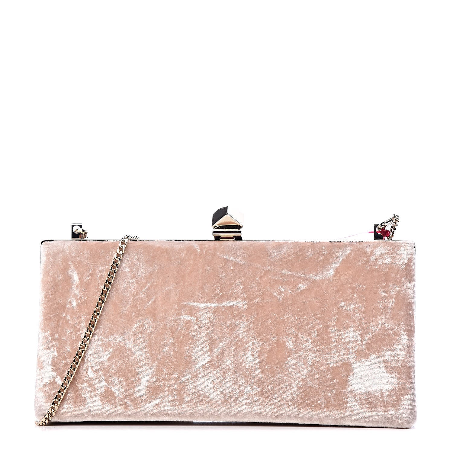 Jimmy Choo Crushed Velvet Celeste Clutch Pink 1 of 10