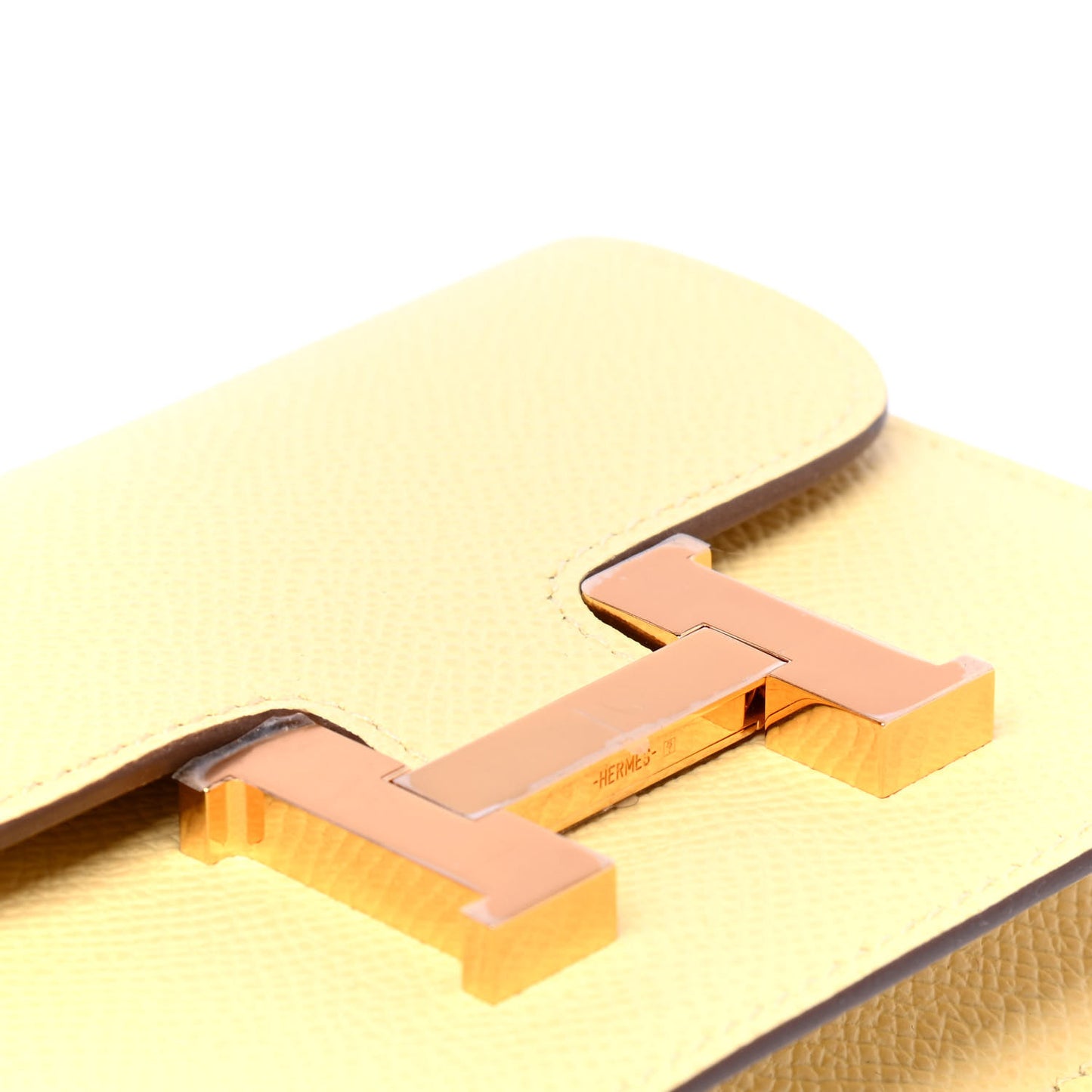 Epsom Constance Slim Wallet Jaune Poussin