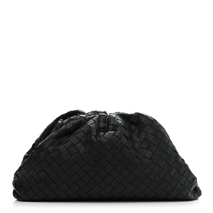 Bottega Veneta Nappa Maxi Intreccio The Pouch Oversized Clutch Black 1 of 9