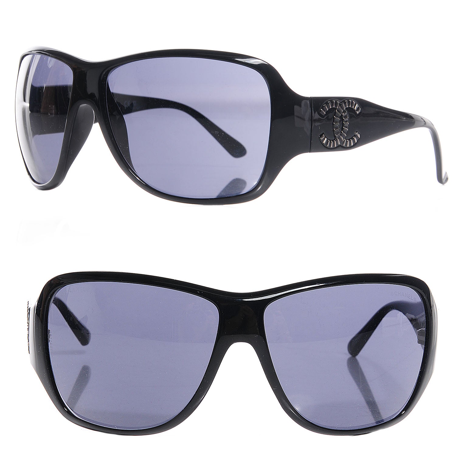 Chanel CC Sunglasses 6025 Black 1 of 5