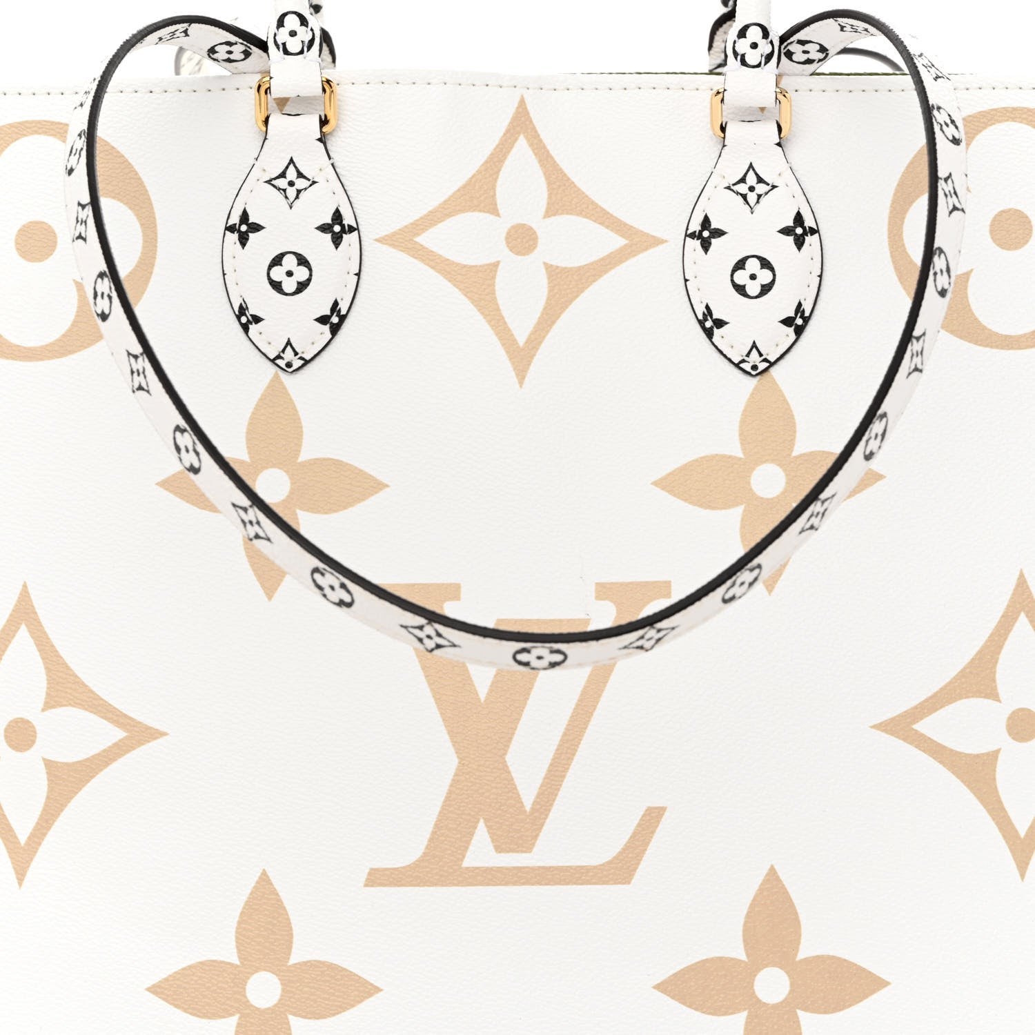 Louis Vuitton Monogram Giant Onthego GM Kaki Beige 8 of 10