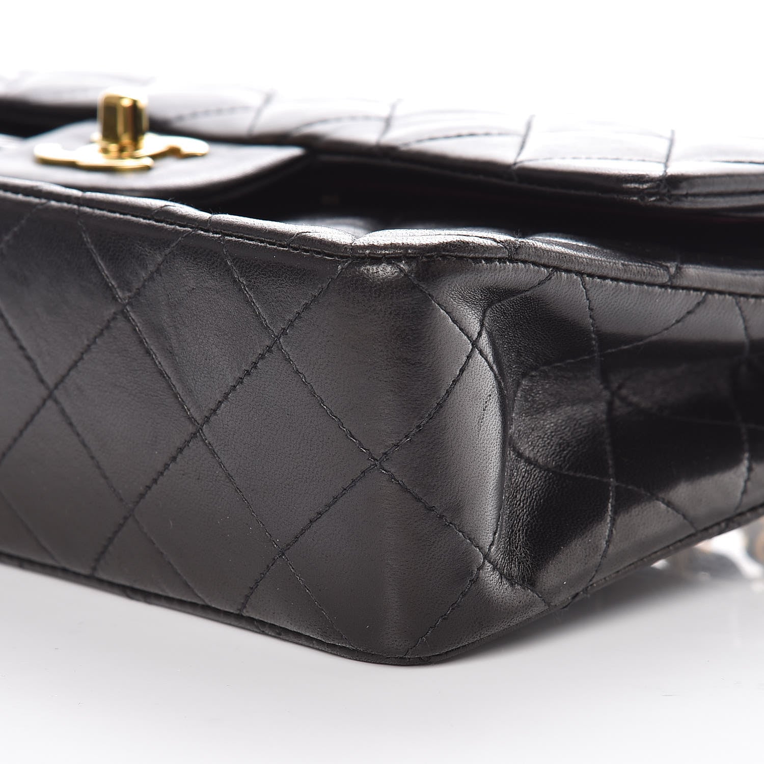 Chanel Lambskin Quilted Small Double Flap Black 11 of 12