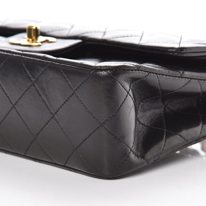 Chanel Lambskin Quilted Small Double Flap Black 11 of 12