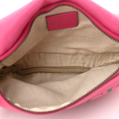 Gucci Grained Calfskin Small Logo Belt Bag Box Pink Green 5 of 10