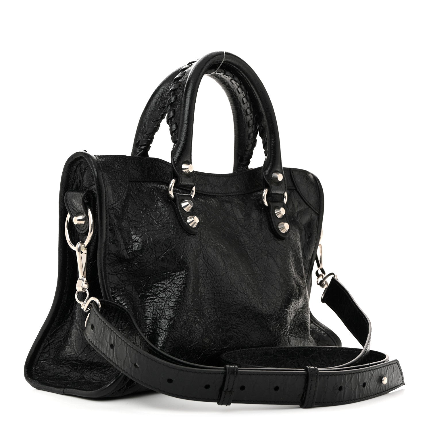 Balenciaga Agneau Arena Silver Hardware Small Le City Black 3 of 11