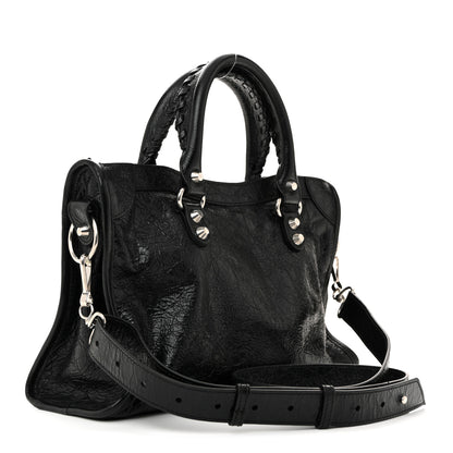 Balenciaga Agneau Arena Silver Hardware Small Le City Black 3 of 11