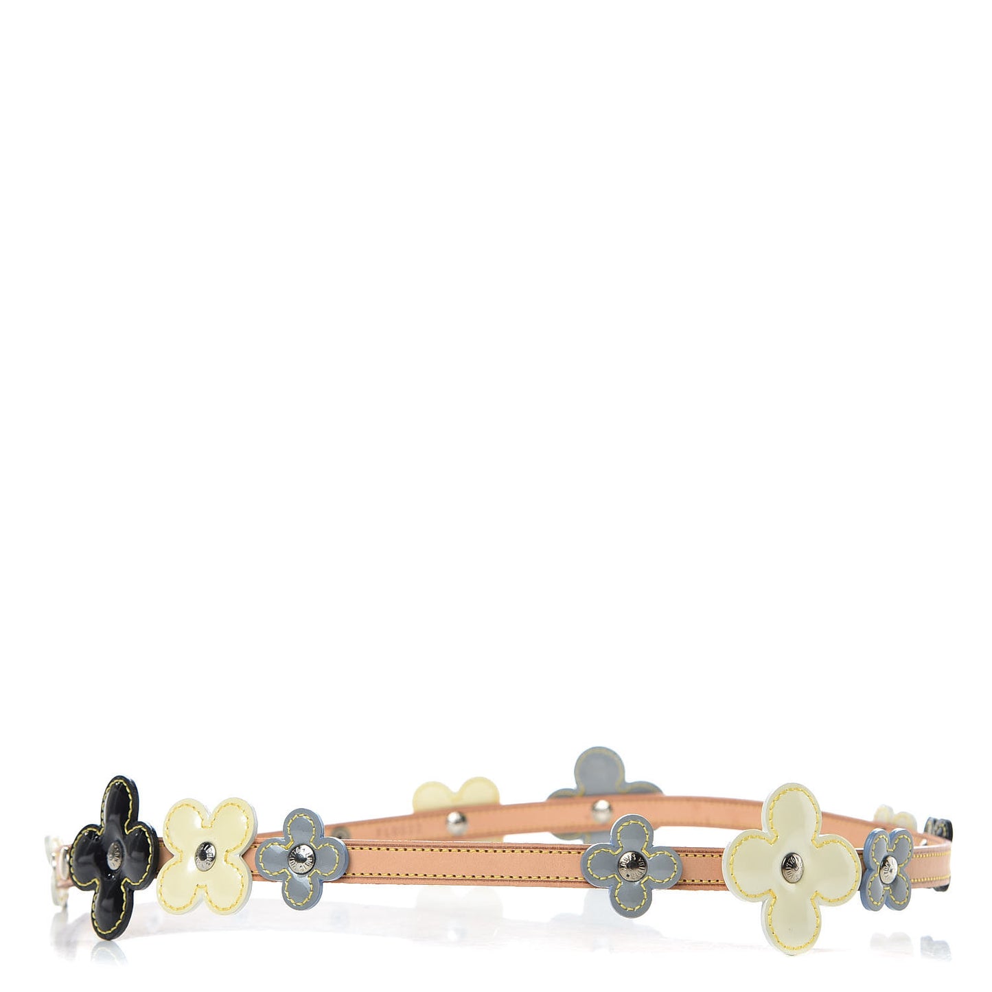 Patent Fleurs Belt