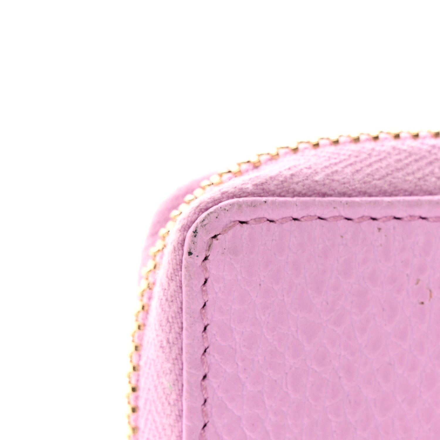 Gucci Dollar Calfskin Bosco Zip Around Key Case Malva 9 of 13