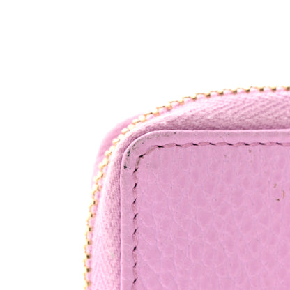 Gucci Dollar Calfskin Bosco Zip Around Key Case Malva 9 of 13