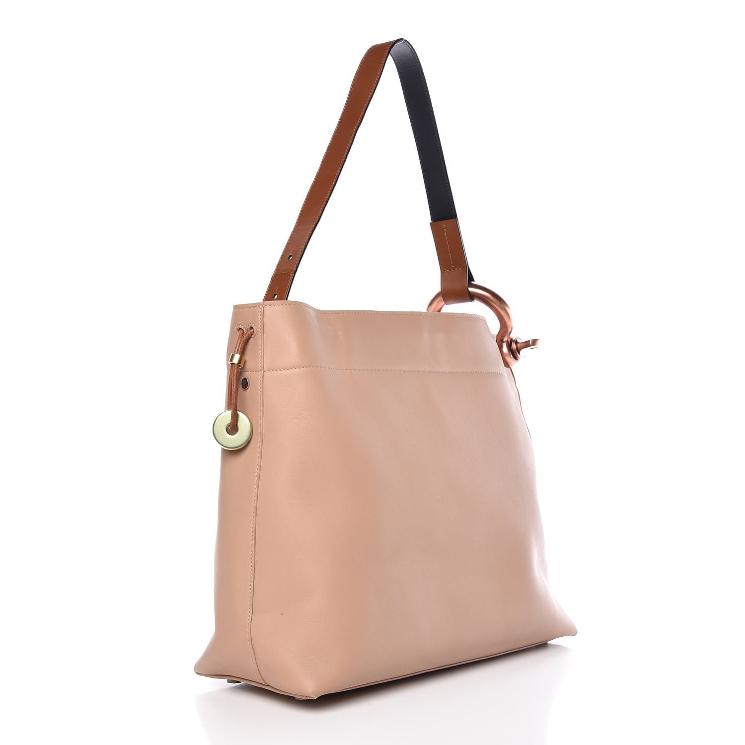 Tom Ford Calfskin Fisherman Hook Drawstring Hobo Bag Blush Nude 3 of 17