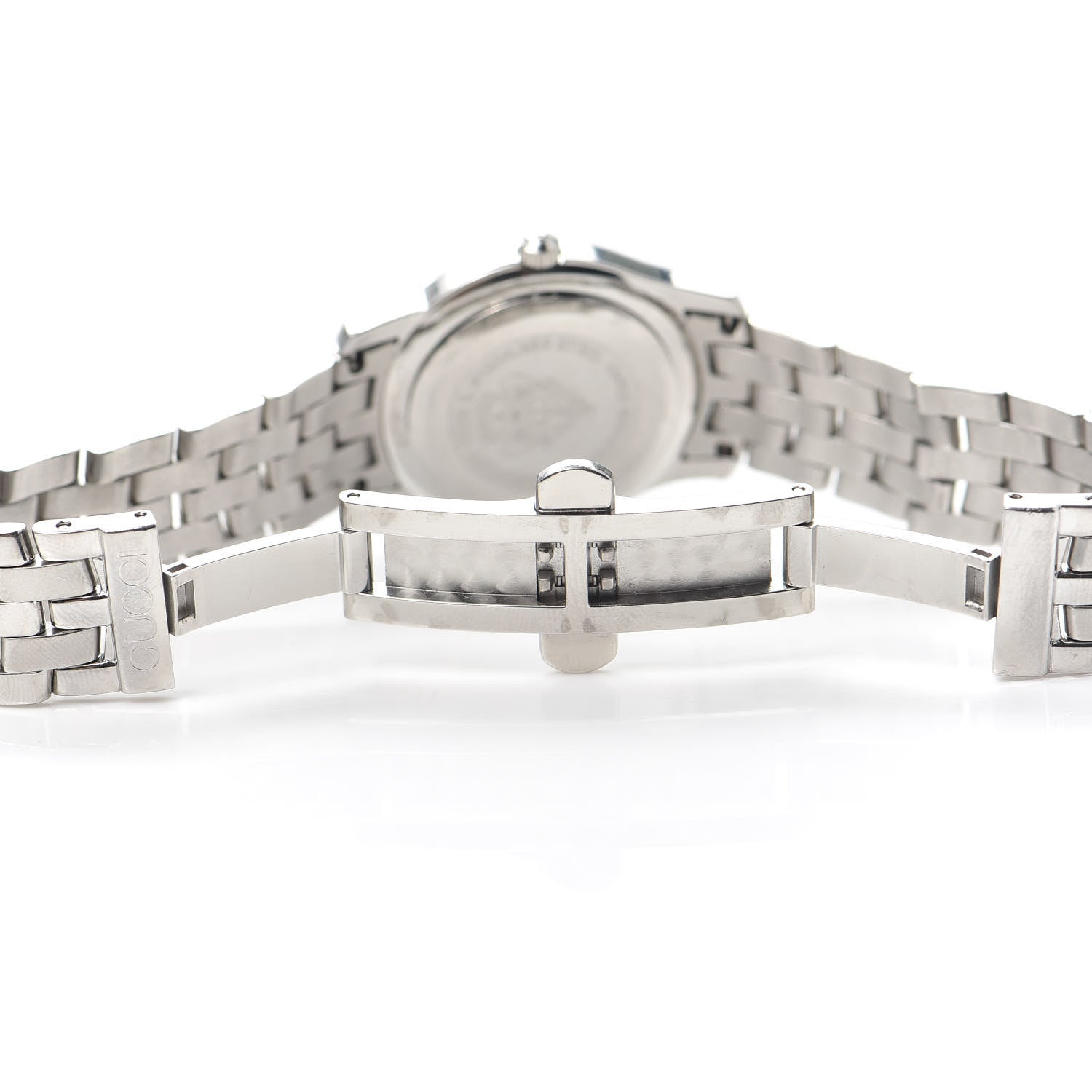 Gucci Stainless Steel Diamond Mother of Pearl 27mm 5500L Quartz Watch 5 of 5