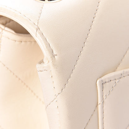 Chanel Lambskin Chevron Quilted Envelope Flap White 17 of 21