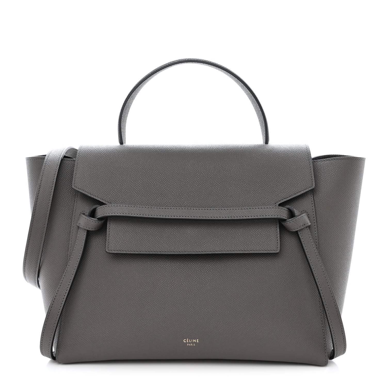 Celine Grained Calfskin Mini Belt Bag Grey 1 of 10