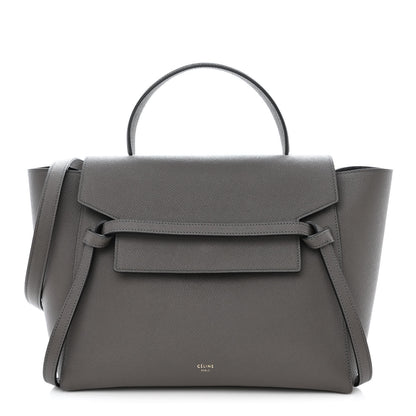 Celine Grained Calfskin Mini Belt Bag Grey 1 of 10