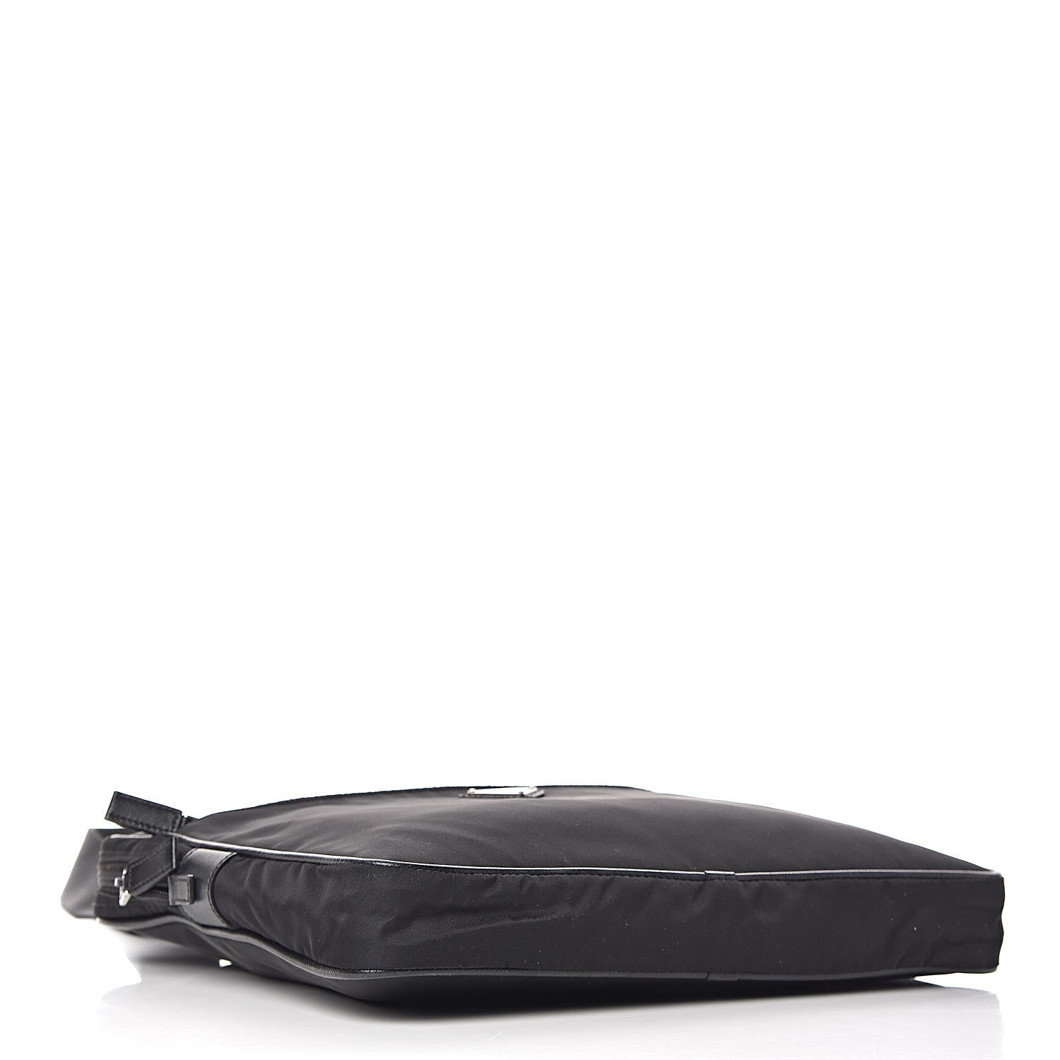 Prada Tessuto Nylon Flat Messenger Bag Black 4 of 11