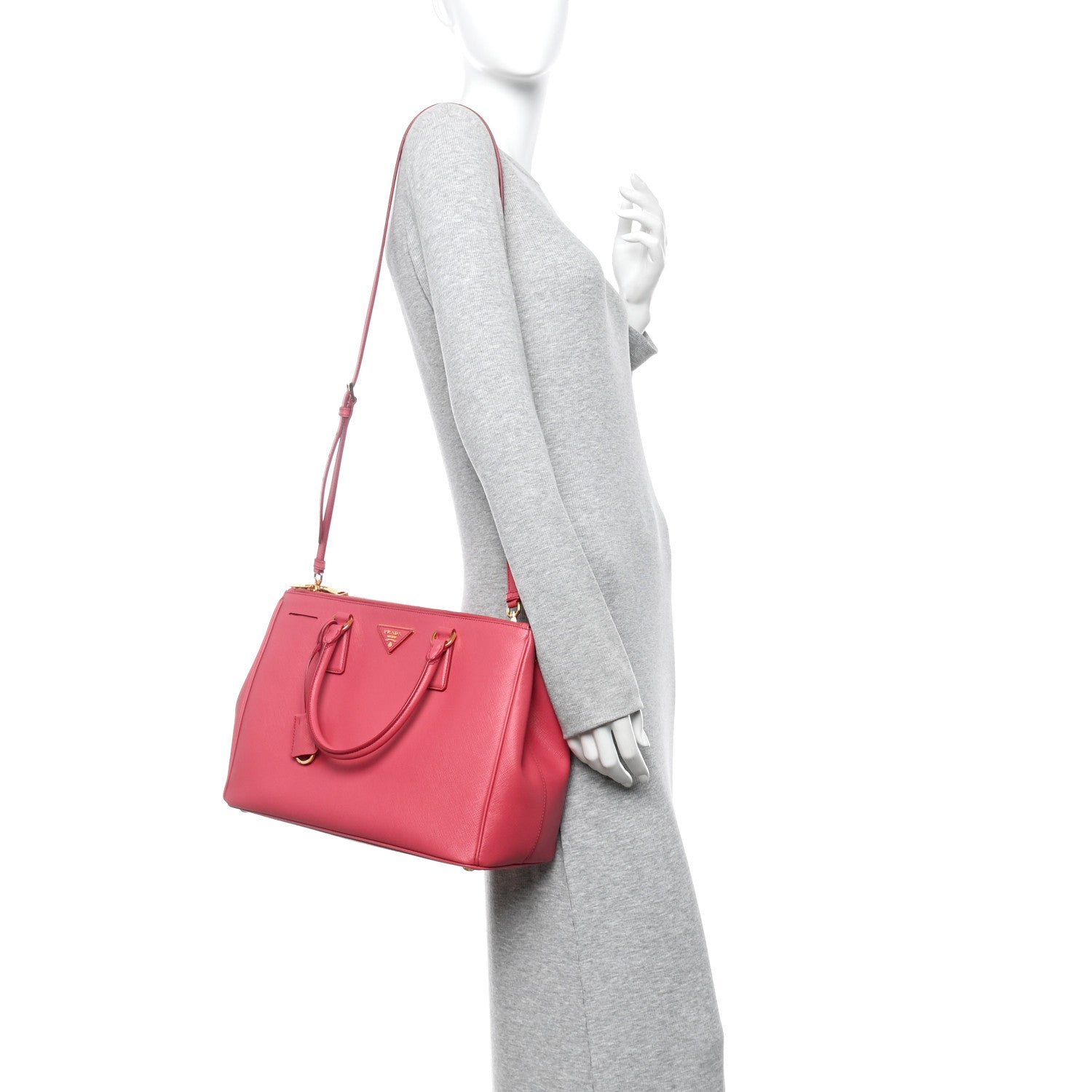 Prada Saffiano Medium Galleria Double Zip Tote Tamaris 2 of 9