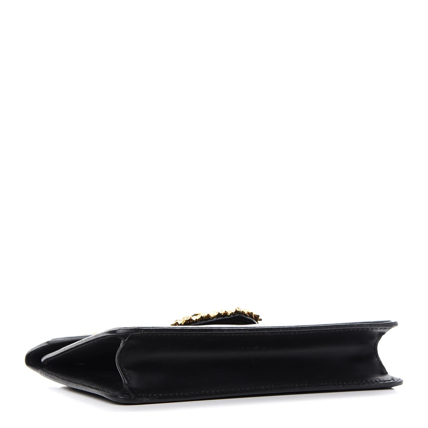 Dolce & Gabbana Smooth Calfskin Mini Devotion Envelope Bag Black 4 of 8