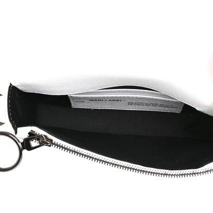 Off-White Saffiano Flap Shoulder Bag White 9 of 17