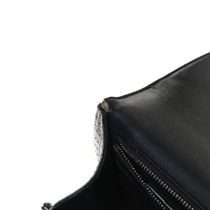 Christian Dior Metallic Patent Micro-Cannage Medium Diorama Flap Bag Silver 16 of 16