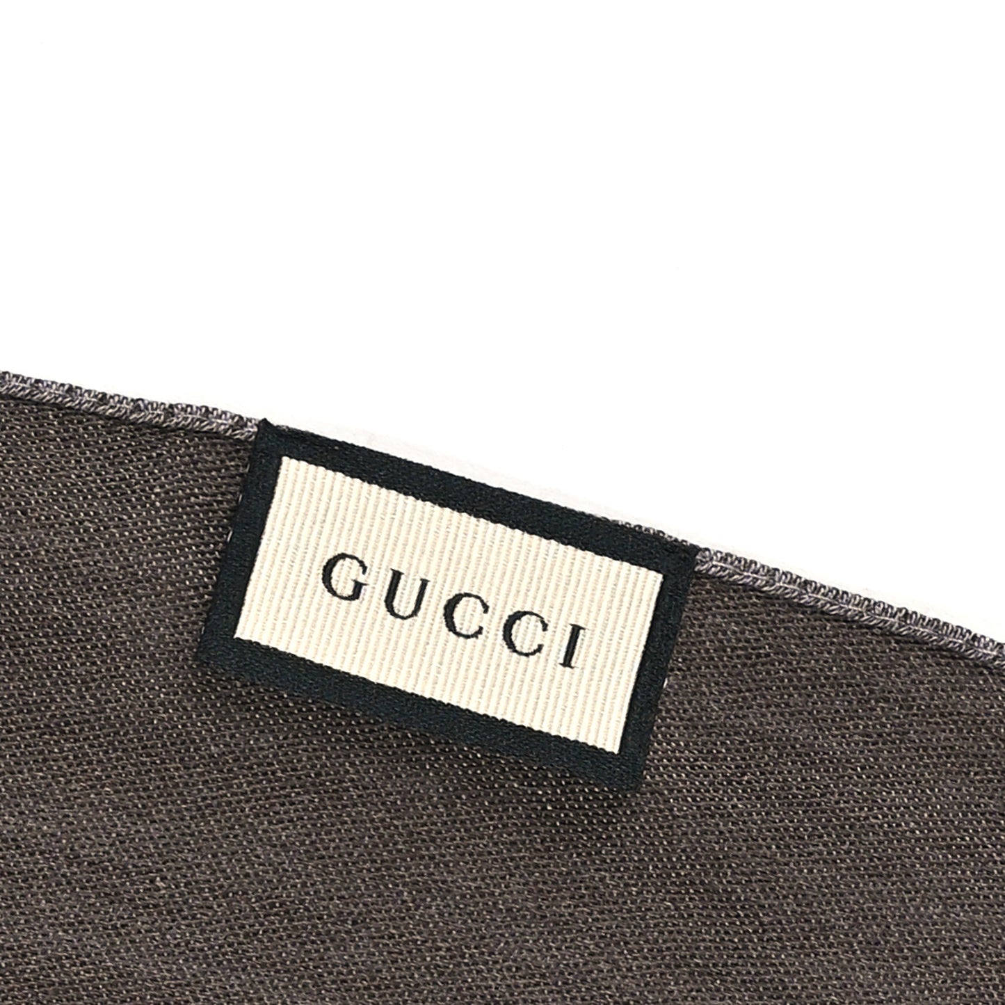 Wool Silk GG Monogram GGNat Scarf Dark Brown